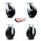 Service Caster 8 Inch Kingpinless Polyolefin Wheel Caster Brakes 2 Rigid, 2PK SCC-KP30S820-POR-SLB-2-R-2 - alternate 3